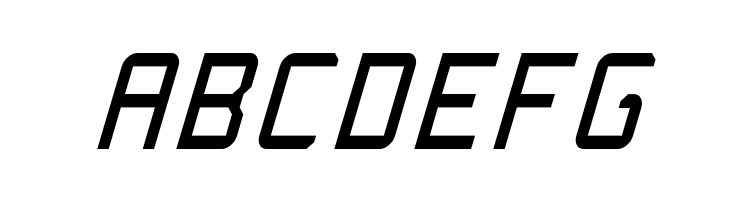 Rabbid Highway Sign Caps Narrow Italic  Free Fonts Download