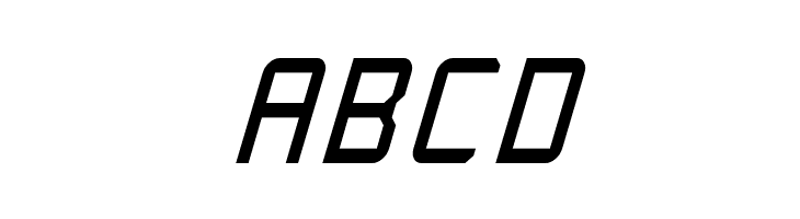 Rabbid Highway Sign Caps Narrow Italic  Free Fonts Download