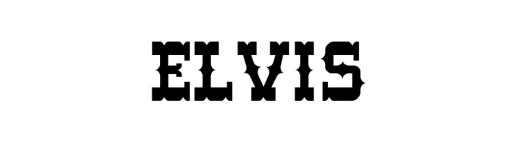 ELVIS Western Font