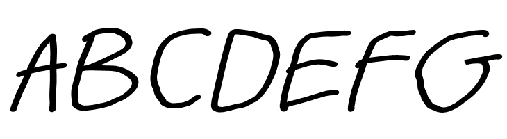 BigWriter-Italic  Free Fonts Download