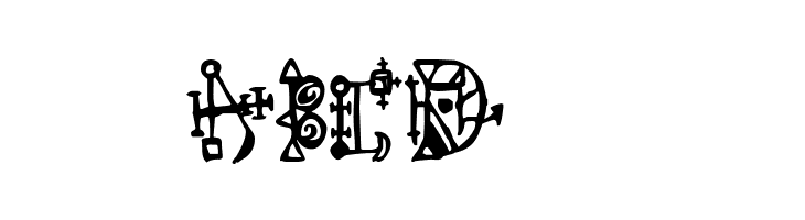 Wiqued T  Free Fonts Download