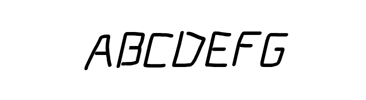 Electronic SemiBold Italic  Free Fonts Download