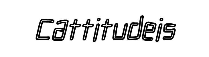 Electronic Outline Italic  Free Fonts Download