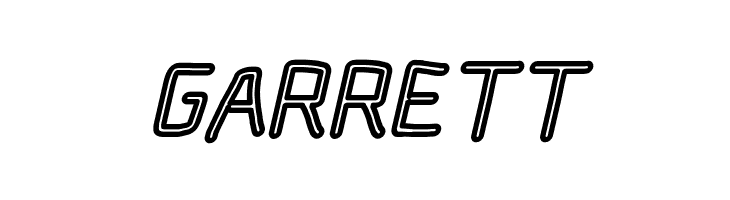 Electronic Outline Italic  Free Fonts Download