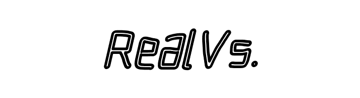 Electronic Outline Italic  Free Fonts Download