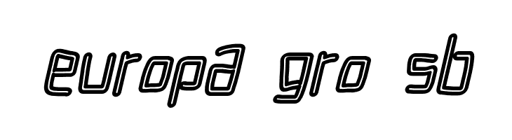 Electronic Outline Italic  Free Fonts Download