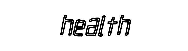 Electronic Outline Italic  Free Fonts Download