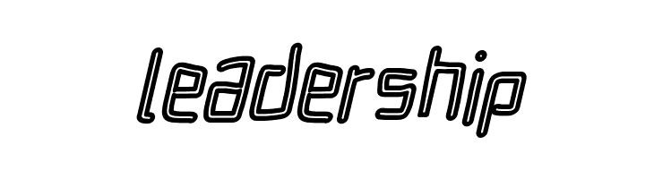 Electronic Outline Italic  Free Fonts Download