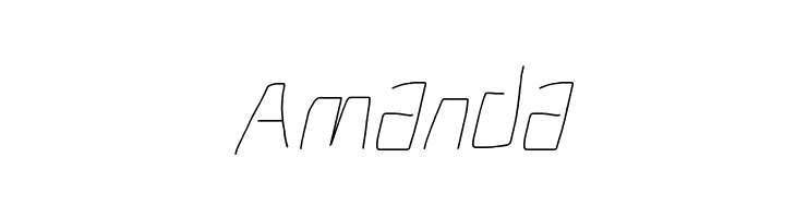 Electronic UltraThin Italic  Free Fonts Download