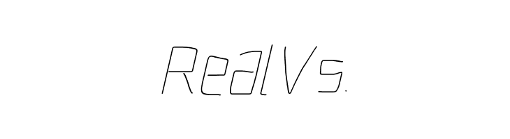 Electronic UltraThin Italic  Free Fonts Download