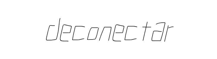 Electronic UltraThin Italic  Free Fonts Download