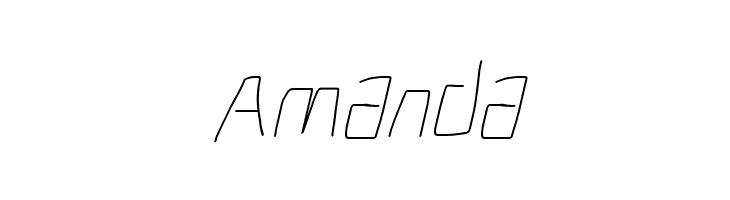 Electronic ExtraThin Italic  Free Fonts Download