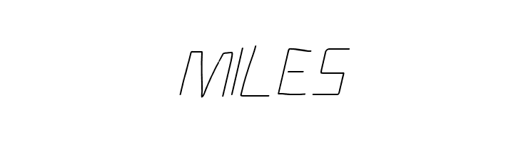 Electronic ExtraThin Italic  Free Fonts Download