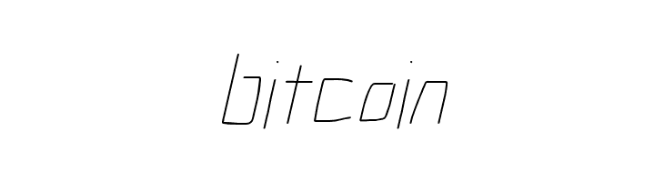 Electronic ExtraThin Italic  Free Fonts Download