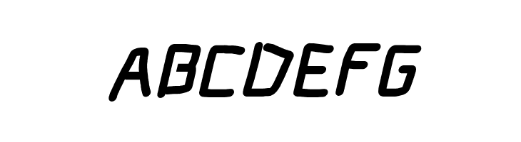 Electronic Heavy Italic  Free Fonts Download