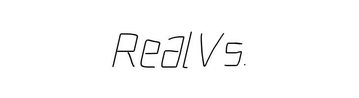 Electronic ExtraLight Italic  Free Fonts Download