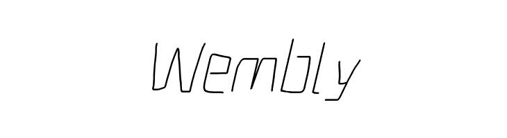 Electronic ExtraLight Italic  Free Fonts Download