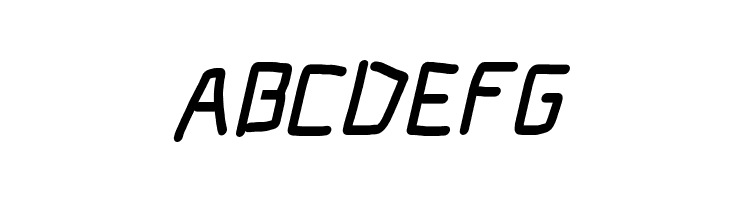 Electronic Circuit Italic  Free Fonts Download