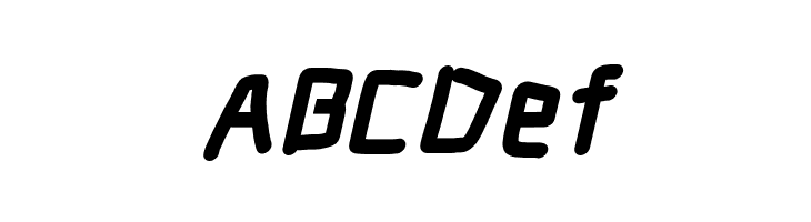 Electronic SuperThickItalic  Free Fonts Download