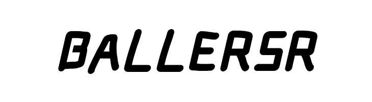 Electronic SuperThickItalic  Free Fonts Download