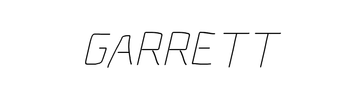 Electronic Thin Italic  Free Fonts Download