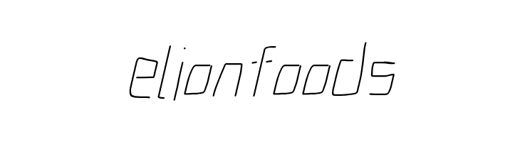 Electronic Thin Italic  Free Fonts Download