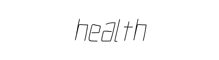 Electronic Thin Italic  Free Fonts Download