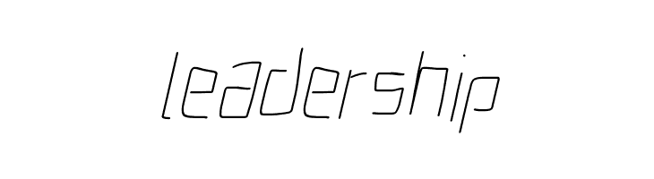 Electronic Thin Italic  Free Fonts Download