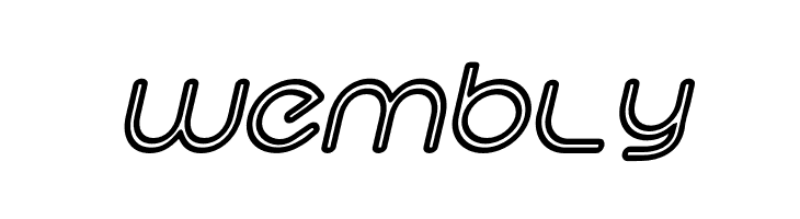 Hi. Outline Oblique  Free Fonts Download