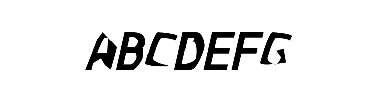 Crazy Punk Oblique  Free Fonts Download