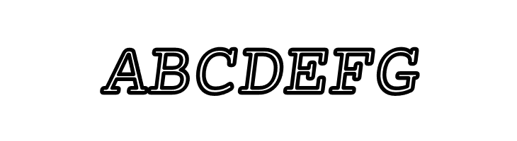 Mechanical Outline Oblique  Free Fonts Download