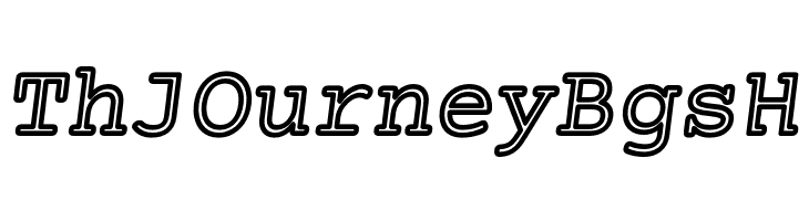 Mechanical Outline Oblique  Free Fonts Download