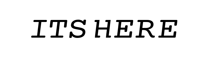 Mechanical Extended Oblique  Free Fonts Download