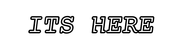 Mechanical Bold Outline Oblique  Free Fonts Download