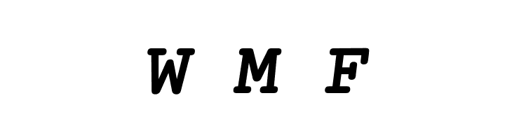 Mechanical Bold Oblique  Free Fonts Download