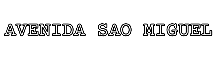 Mechanical Bold Outline  Free Fonts Download