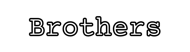 Mechanical Bold Outline  Free Fonts Download