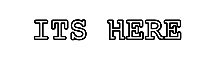 Mechanical Bold Outline  Free Fonts Download