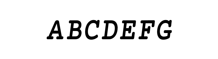 Mechanical Bold Condensed Oblique  Free Fonts Download