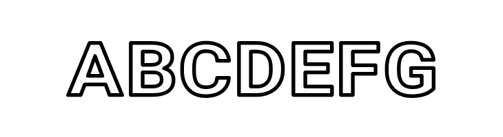 Asimov Wide Outline  Free Fonts Download