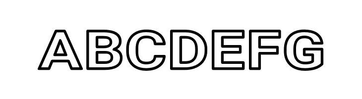 Asimov Extra Wide Outline  Free Fonts Download