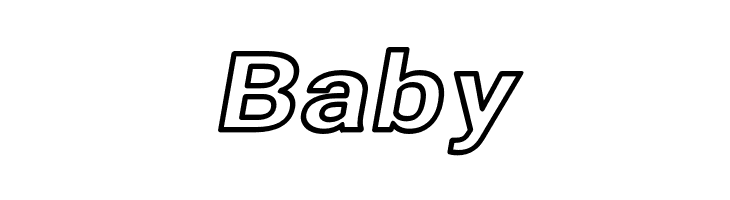 Asimov Extra Wide Outline Italic  Free Fonts Download