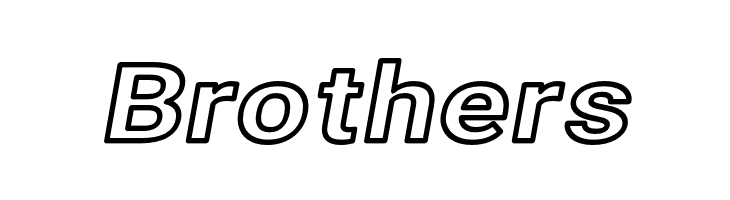 Asimov Extra Wide Outline Italic  Free Fonts Download