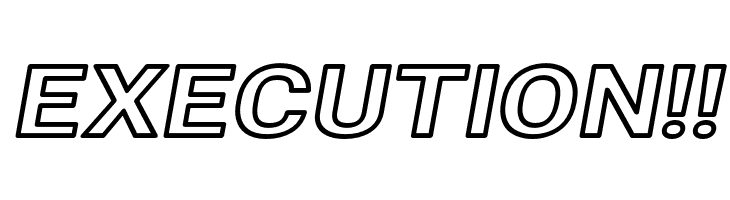 Asimov Extra Wide Outline Italic  Free Fonts Download