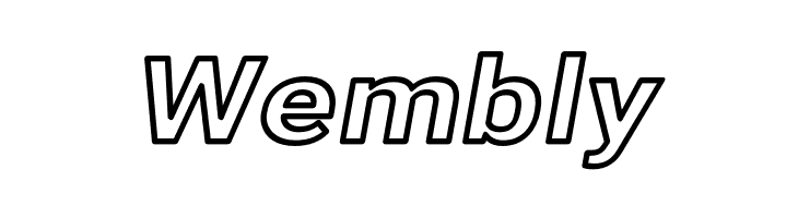 Asimov Extra Wide Outline Italic  Free Fonts Download