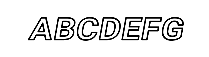 Asimov Wide Outline Italic  Free Fonts Download