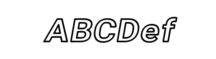 Asimov Wide Outline Italic  Free Fonts Download