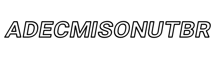 Asimov Wide Outline Italic  Free Fonts Download