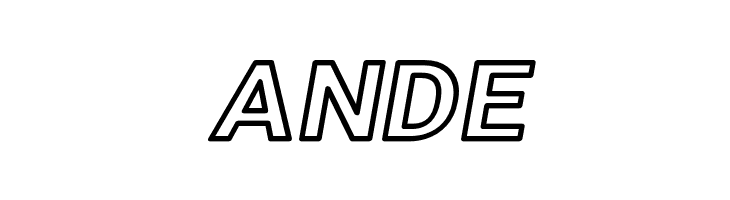 Asimov Wide Outline Italic  Free Fonts Download