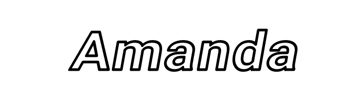 Asimov Wide Outline Italic  Free Fonts Download